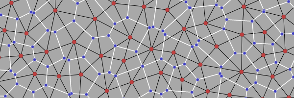 Voronoi and Delaunay graph diagram