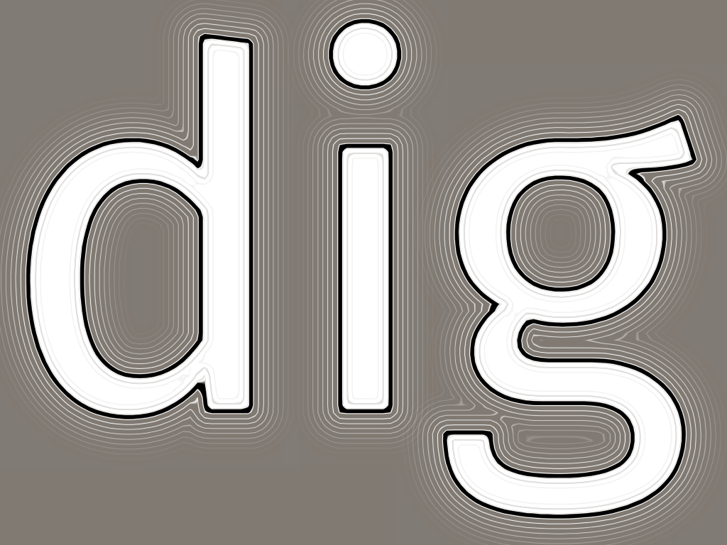 Screenshot of SDF contour lines