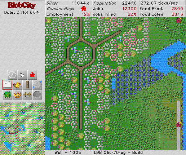 Screenshot of the SDL version of the game