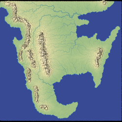 User sketched map of North America