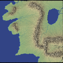 User sketched map of Middle Earth