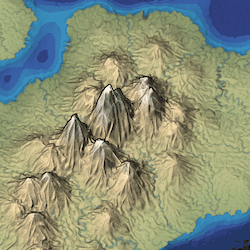 Even more mountains produced with worley noise