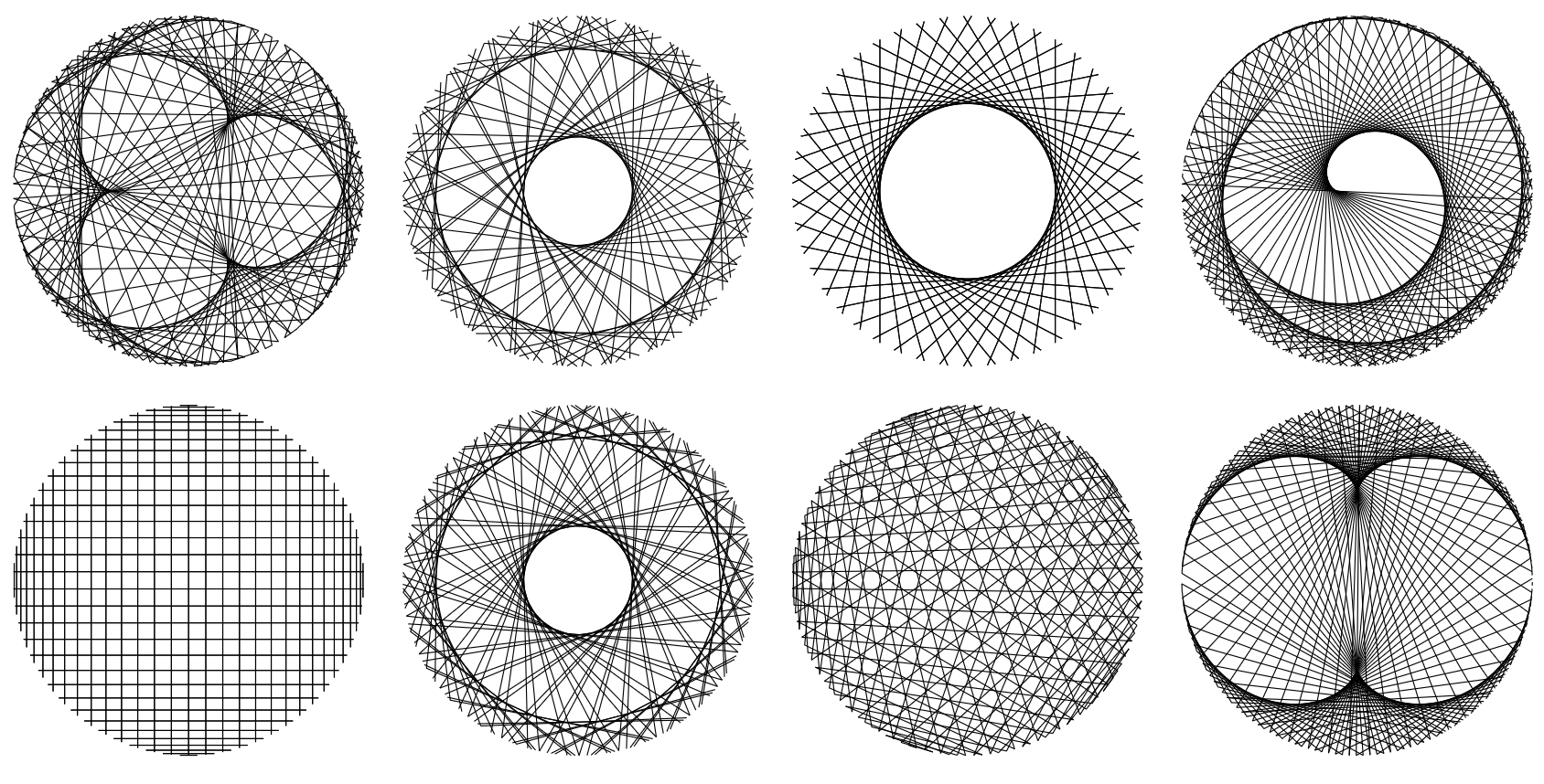 Screenshot of modulo circle line art