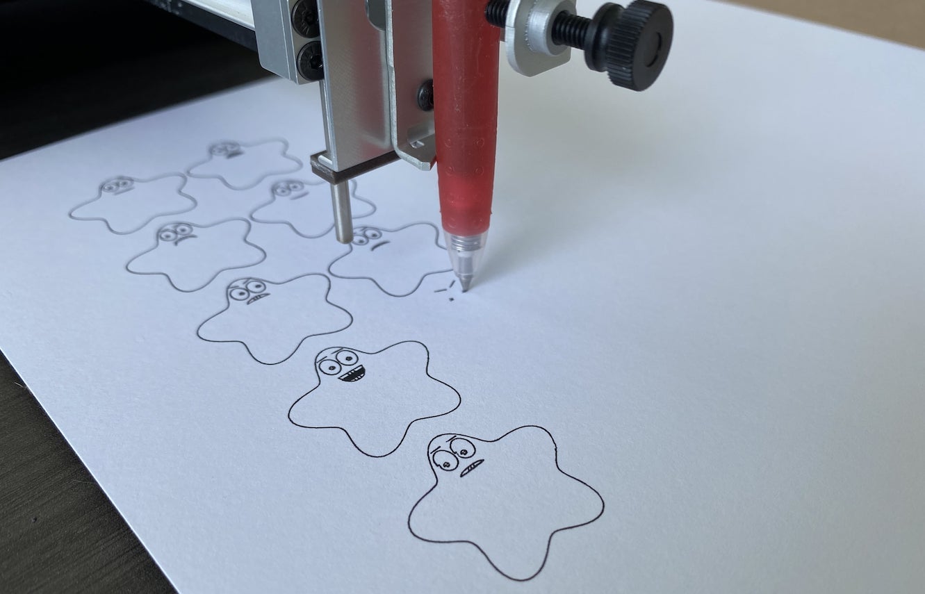 Photo of the Axidraw SE/A3 plotter